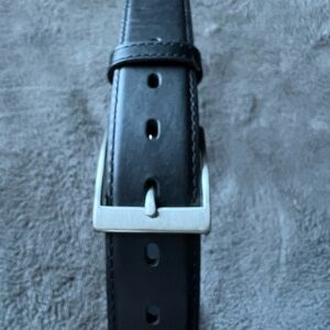 Men's 5.11 Tactical Series Black Leather Belt with Silver Buckle- NEW